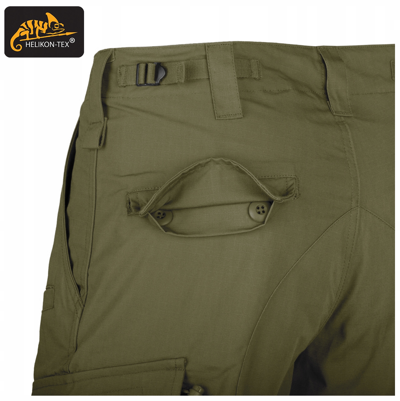 SPODENKI KRÓTKIE MESKIE BÓJOWKI HELIKON CPU SZORTY WOJSKOWE OLIVE GREEN XL Rozmiar XL