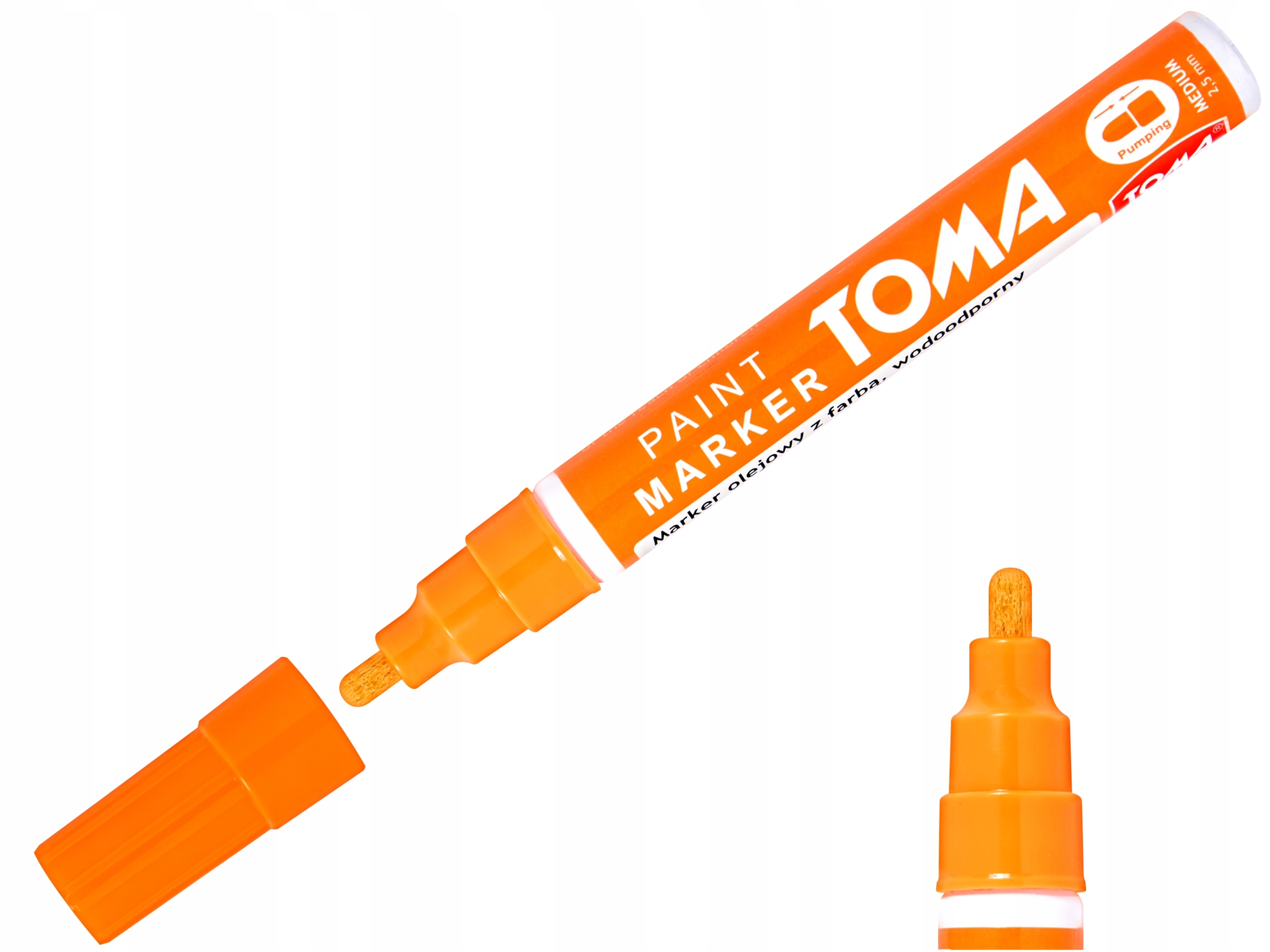 Marker olejowy POMARAŃCZOWY TOMA TO-440