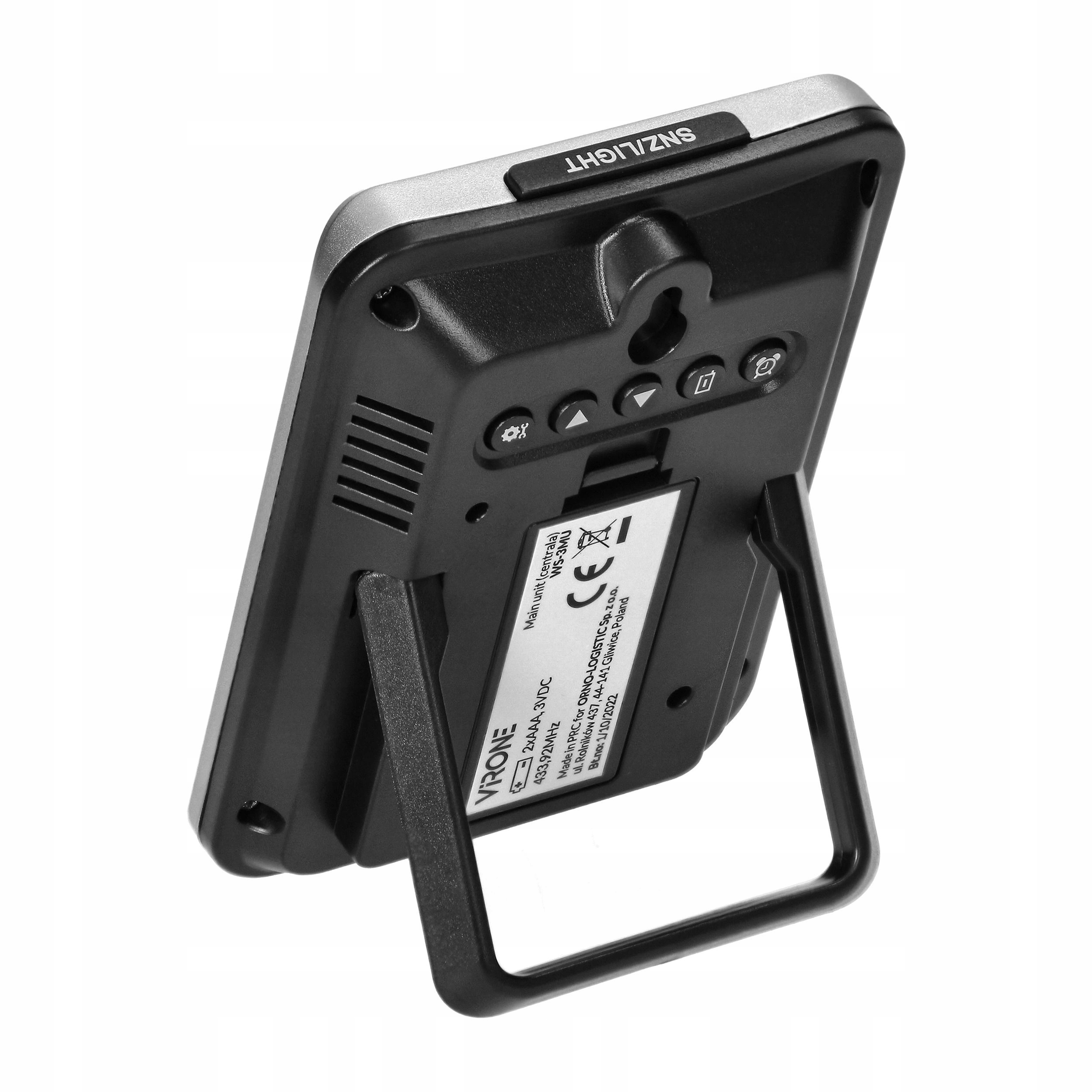 Bezprzewodowa Stacja Pogodowa Wielofunkcyjna Pogody Zegar Budzik na Baterie Model WS-3