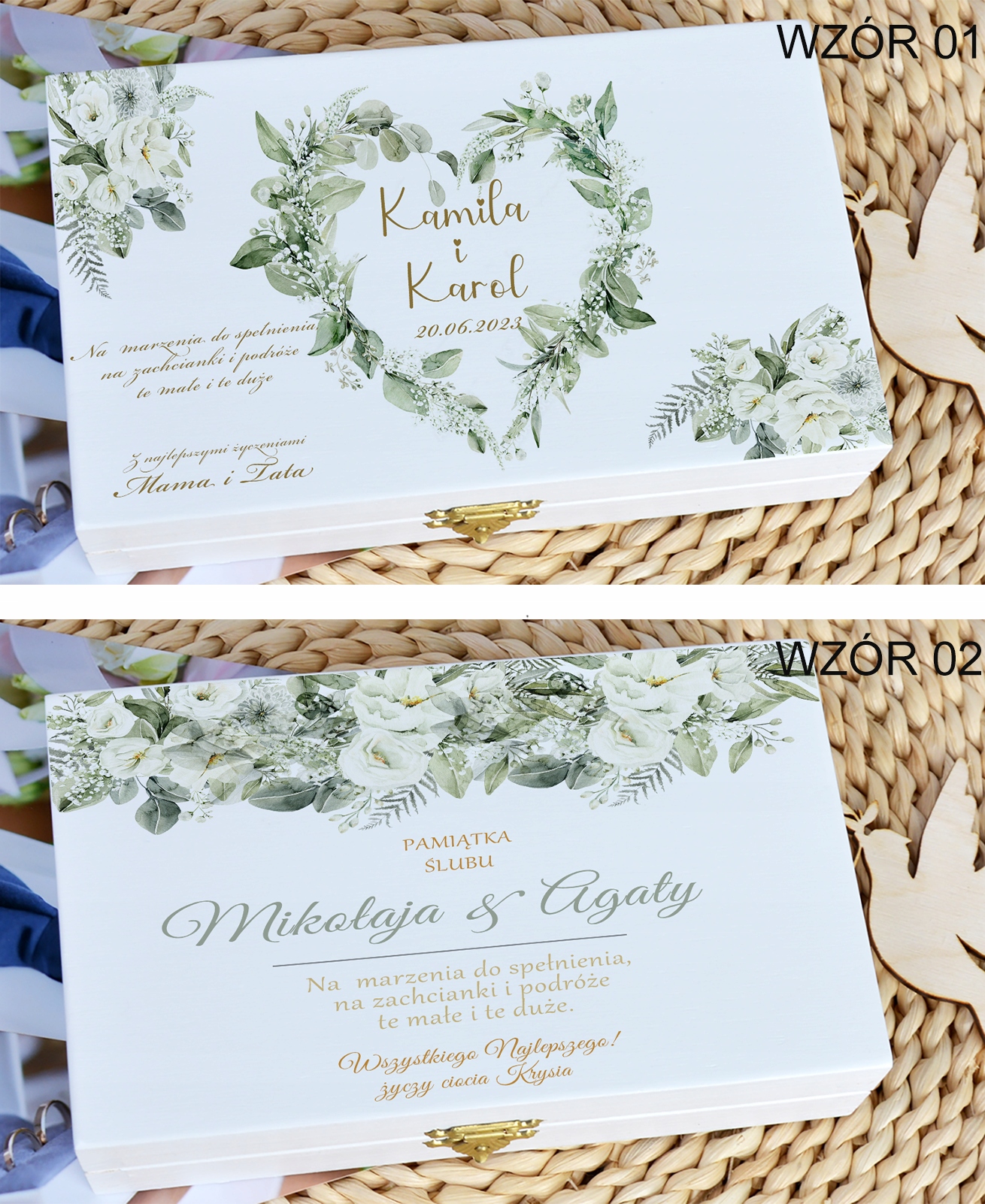 Pudełko na pieniądze prezent na wesele PAMIĄTKA ŚLUB EAN (GTIN) 5906641438590