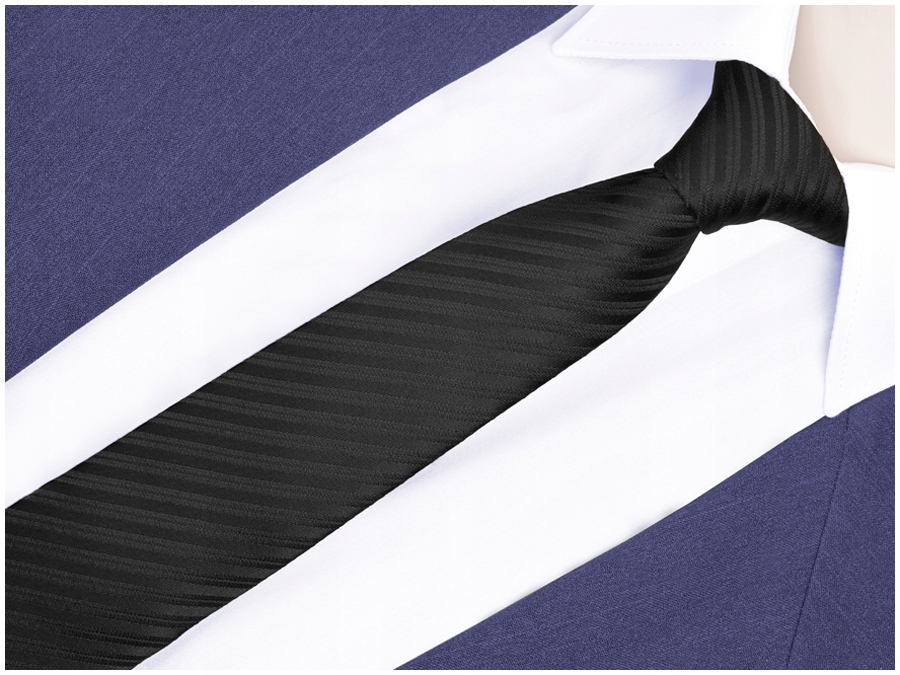 

Wąski Japan Style Krawat Slim Żakardowy Śledź rw39