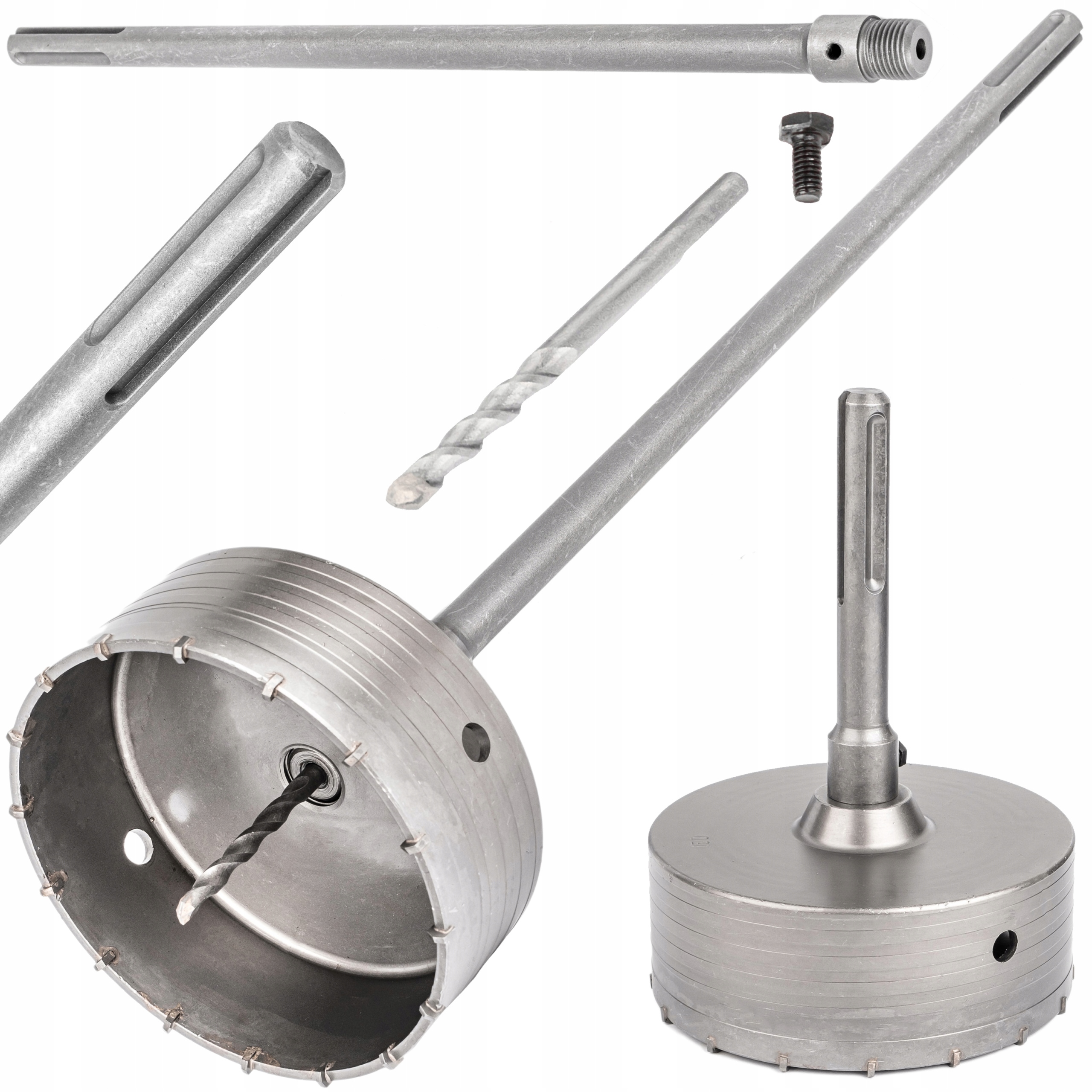 Otwornica Do Betonu Muru Koronka Pod Puszkę 150mm Sds Max Przedłużka 450mm