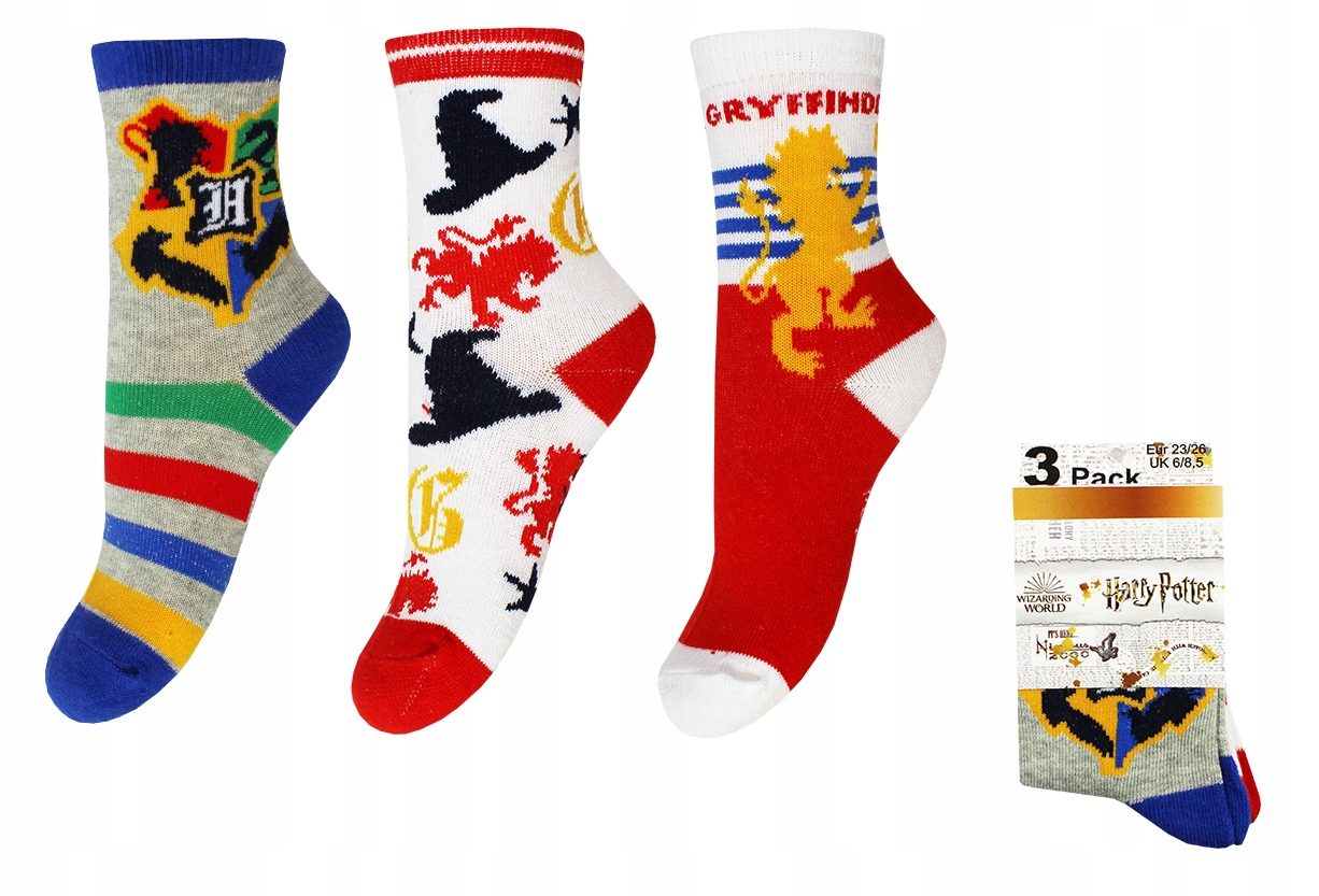 

Harry Potter Skarpetki Dla Chłopca 3-PAK 27/30