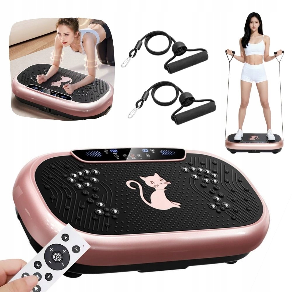 Vibrační Plošina S Expandéry Masážní Přístroj Trénink Celého Těla Bluetooth