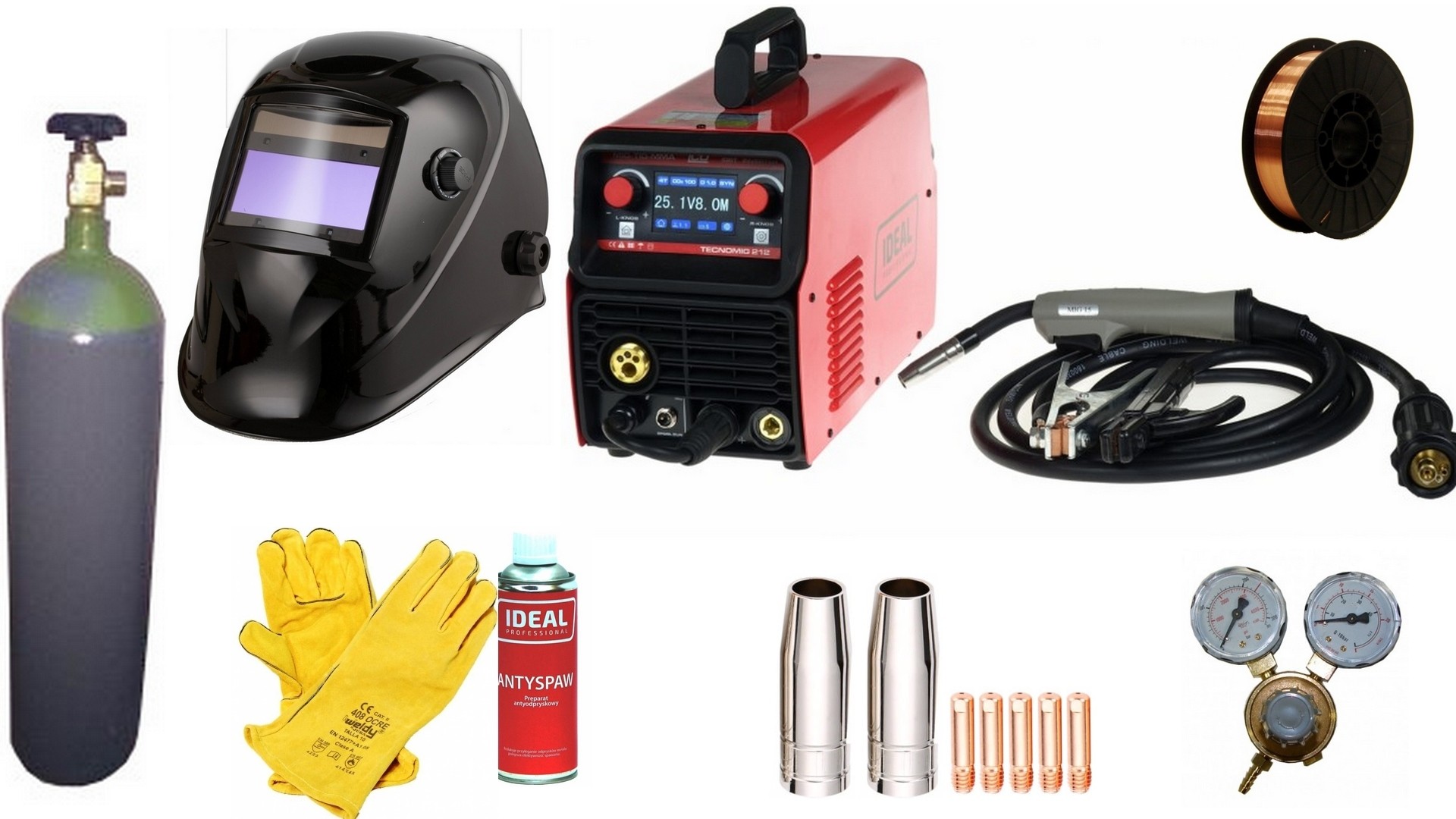Зварювальний апарат Migomat TECNOMIG 212 LCD MIG / TIG Комплект1