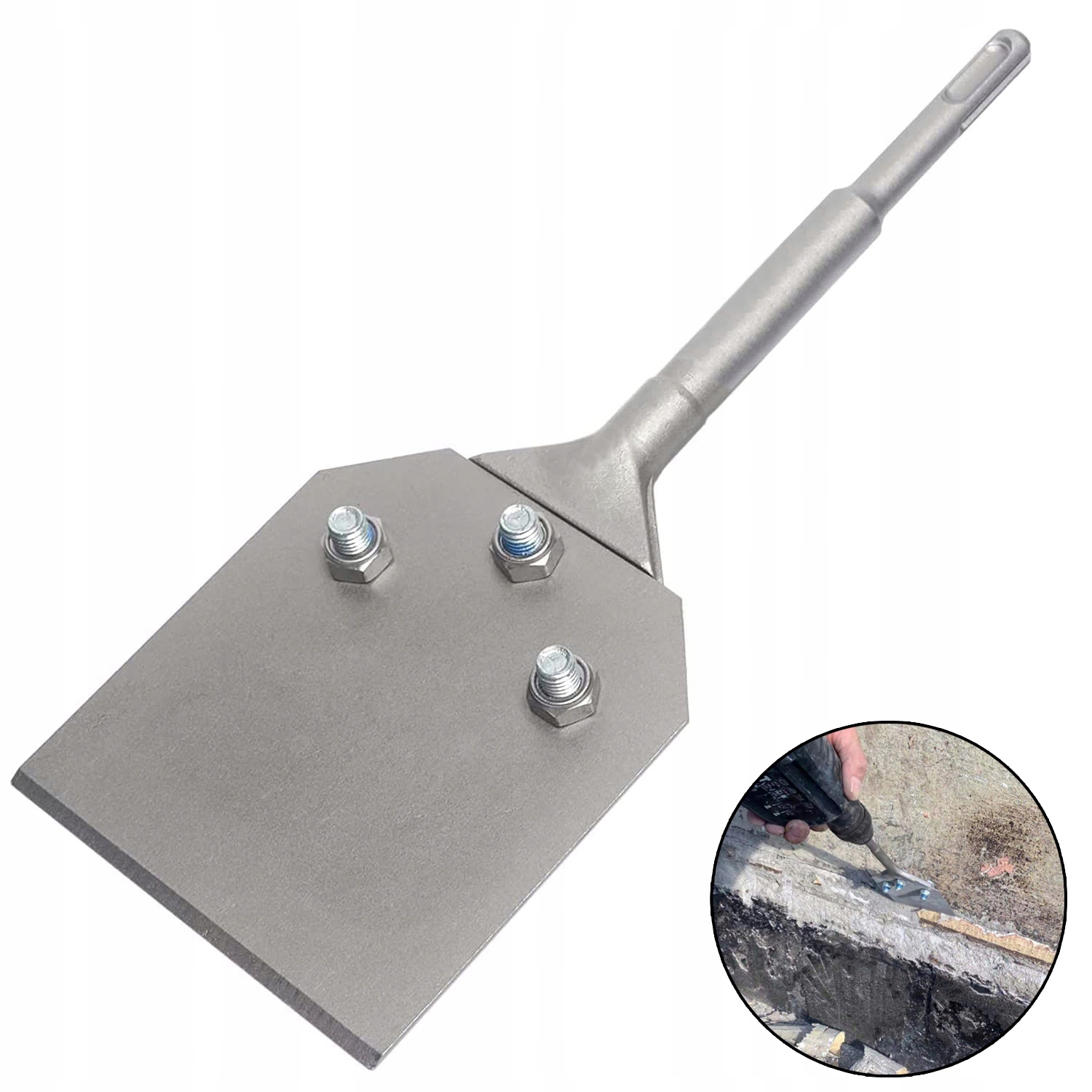 Dláto SDS-Plus Široké Ploché 250x100 Elastické Ocelové Pro Betonu Dlaždic