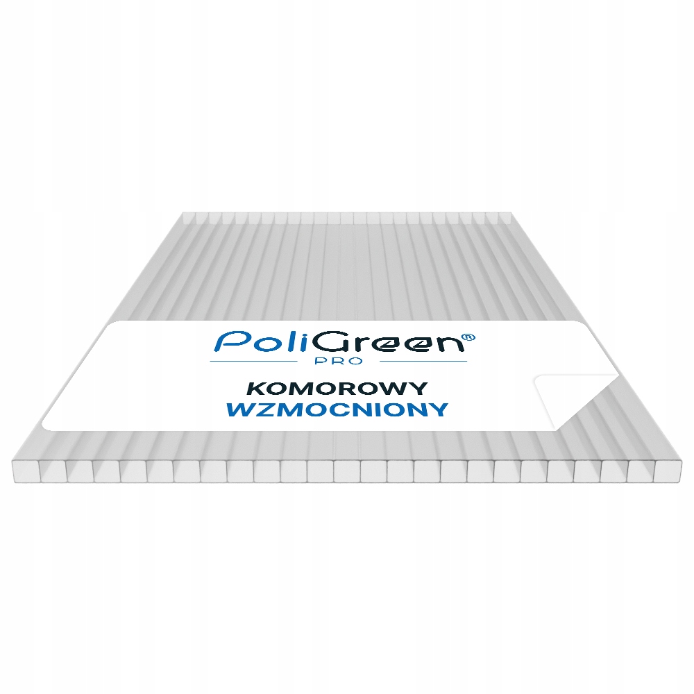 Komorový polykarbonát ProBrand, Vyztužený 2000x2100 bezbarvý 4 mm