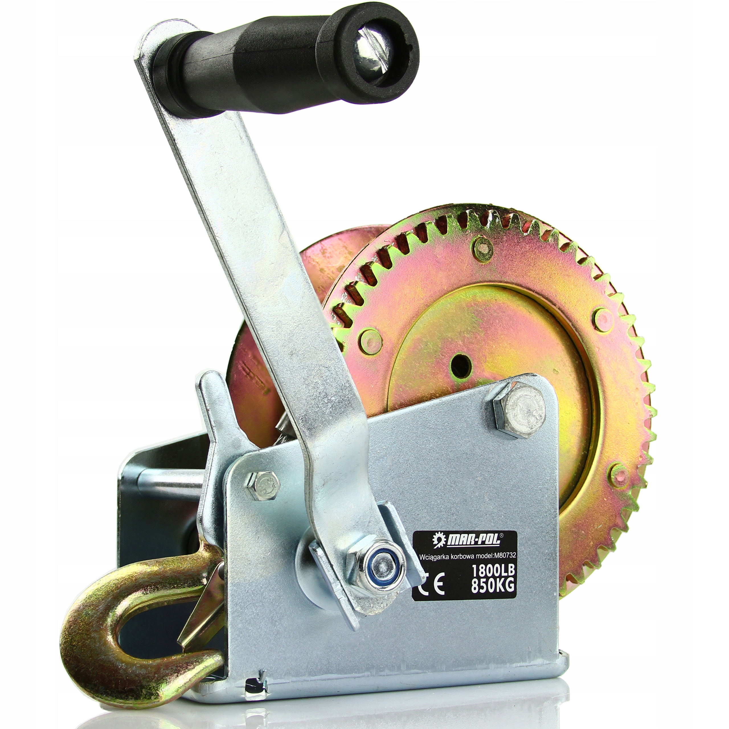 WYCIĄGARKA WCIĄGARKA LINOWA KORBOWA RĘCZNA 850 kg EAN (GTIN) 5901969103281