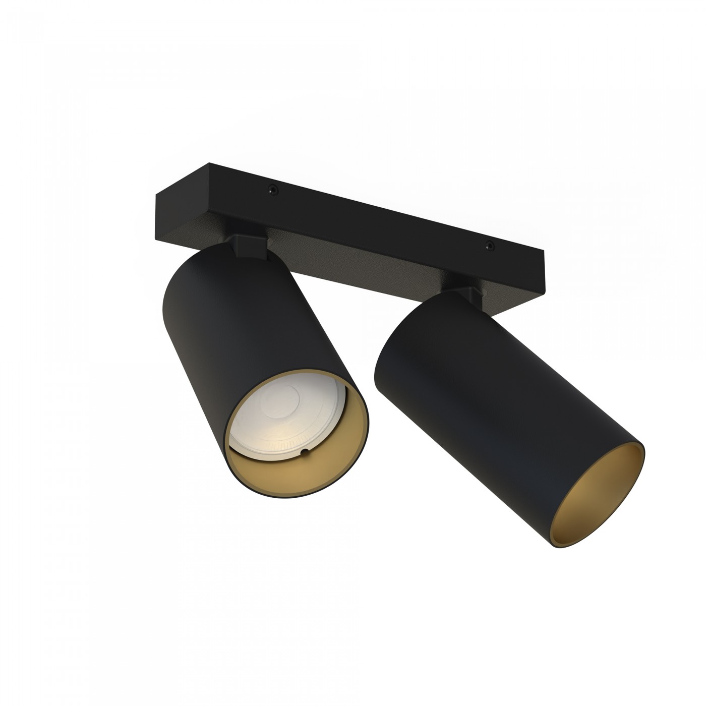 Stropní svítidlo spot Nowodvorski Mono black-gold II 7766 2xGU10 R50 IP20