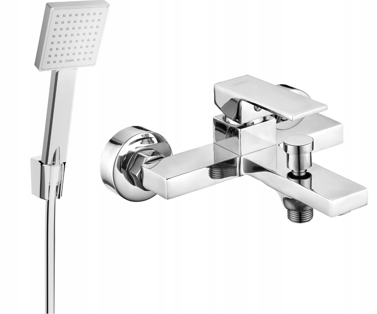 Mexen Uno R45 vaňová batéria s chrómovým sprchovacím setom