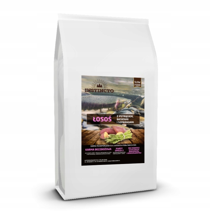 Levně Krmivo pro malého psa Instincto Losos se pstruhem a batáty 6 kg