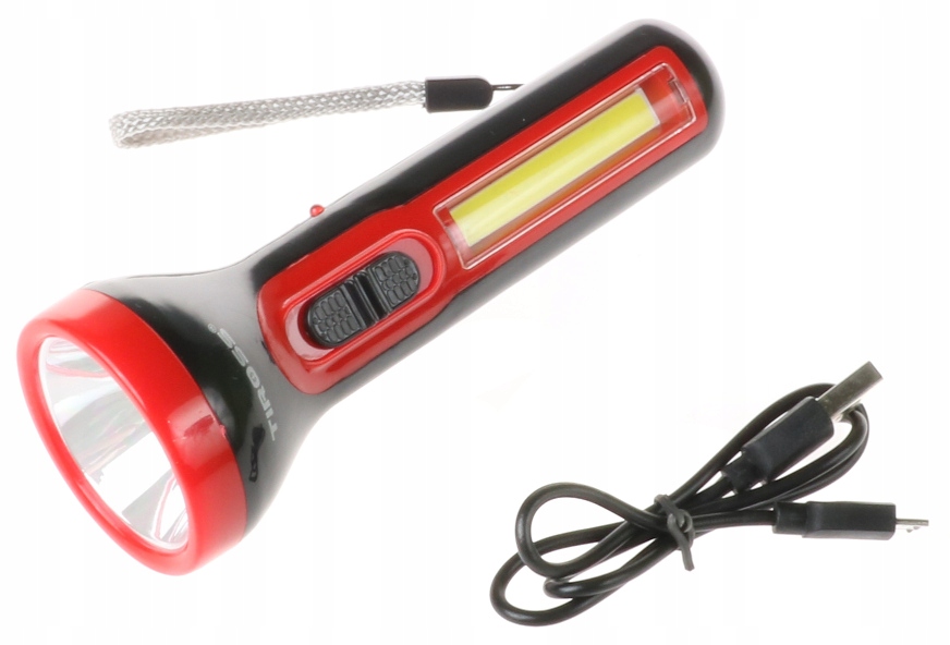 

Latarka Akumulatorowa Ładowana Usb Led 3W Cob 1855