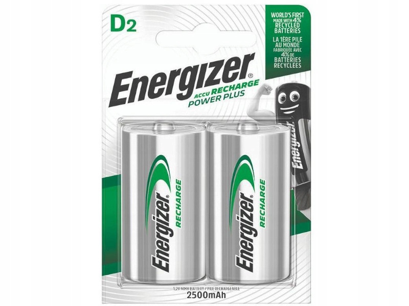 Akumulatorki Energizer Power Plus D HR20 2500mAh 2 szt.