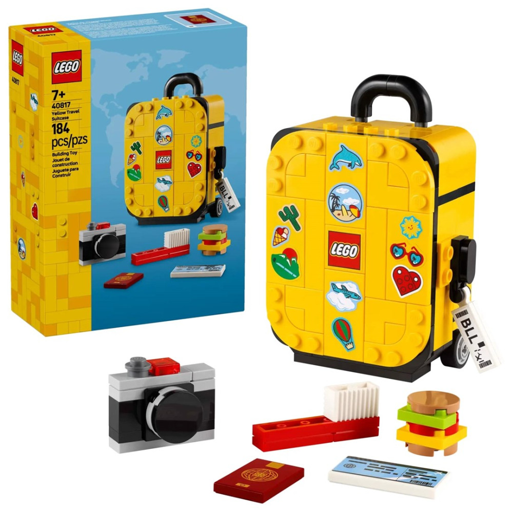 LEGO 40817-желтый дорожный чемодан