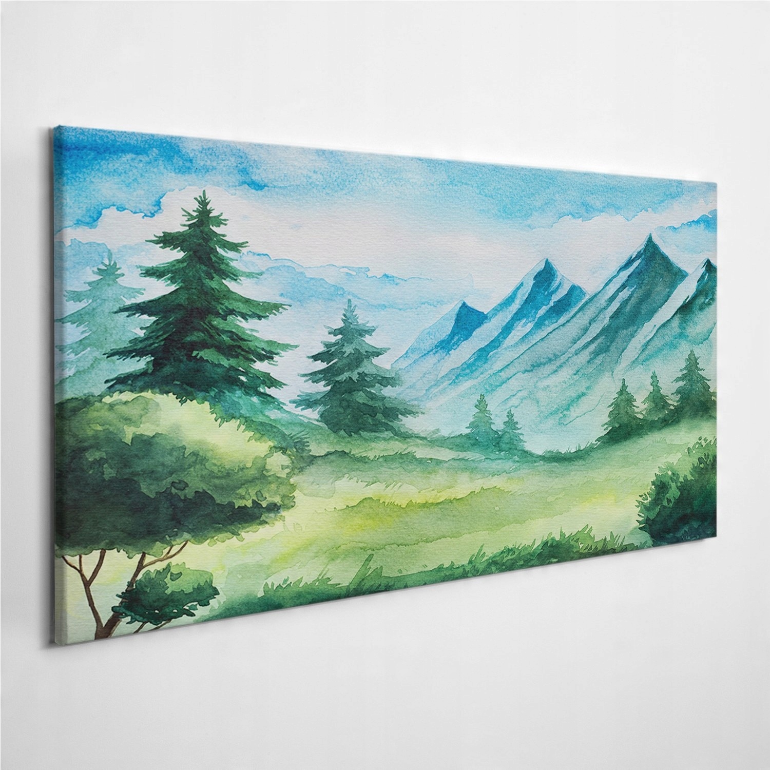 

Fotoobraz na ścianę Las Łąka Góry Drzewa 100x50 cm