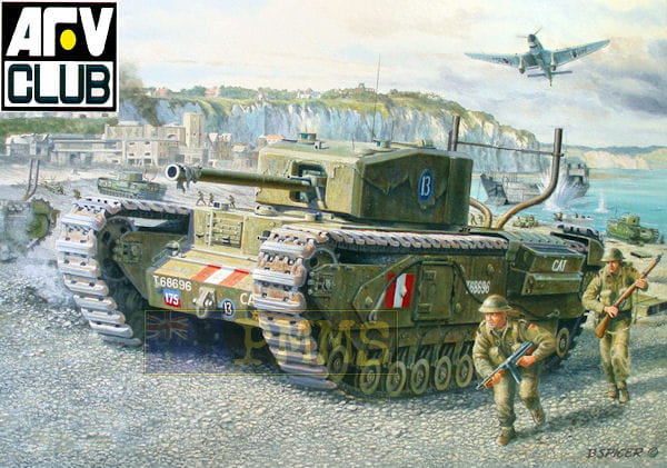 Churchill Mk.III (britský pěchotní tank, Dieppe Raid) 1:35 Afv Club 35176