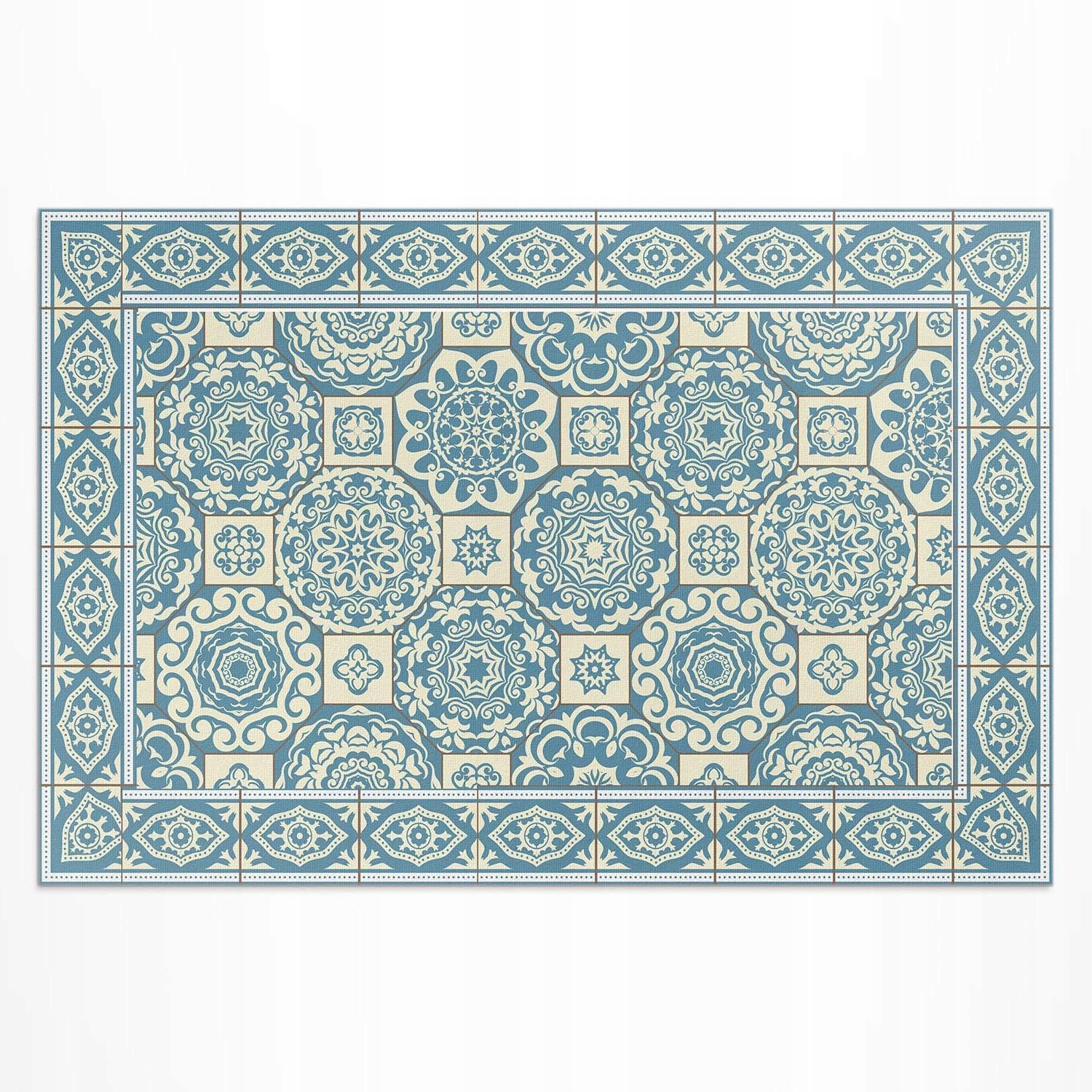 Balkónový vinylový Uv koberec Grécka geometria dekoratívne dlaždice 80x120 cm