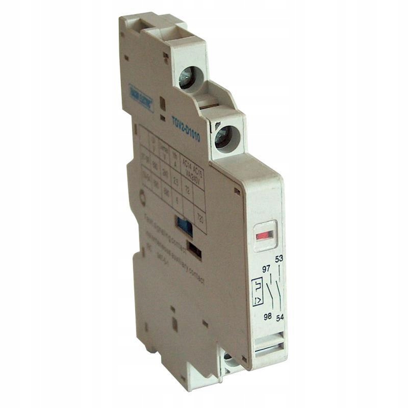 Indikátor vypnutí přetížení s kontaktem TGV2-D0101 1×NC+1×NC Tracon