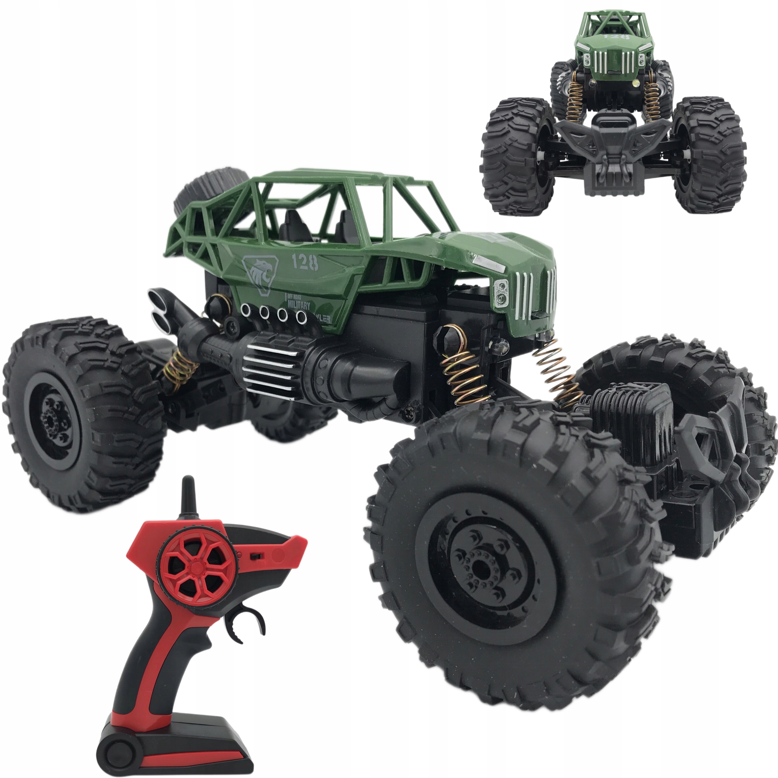

Auto Zdalnie Sterowane Monster Truck Military 1:18