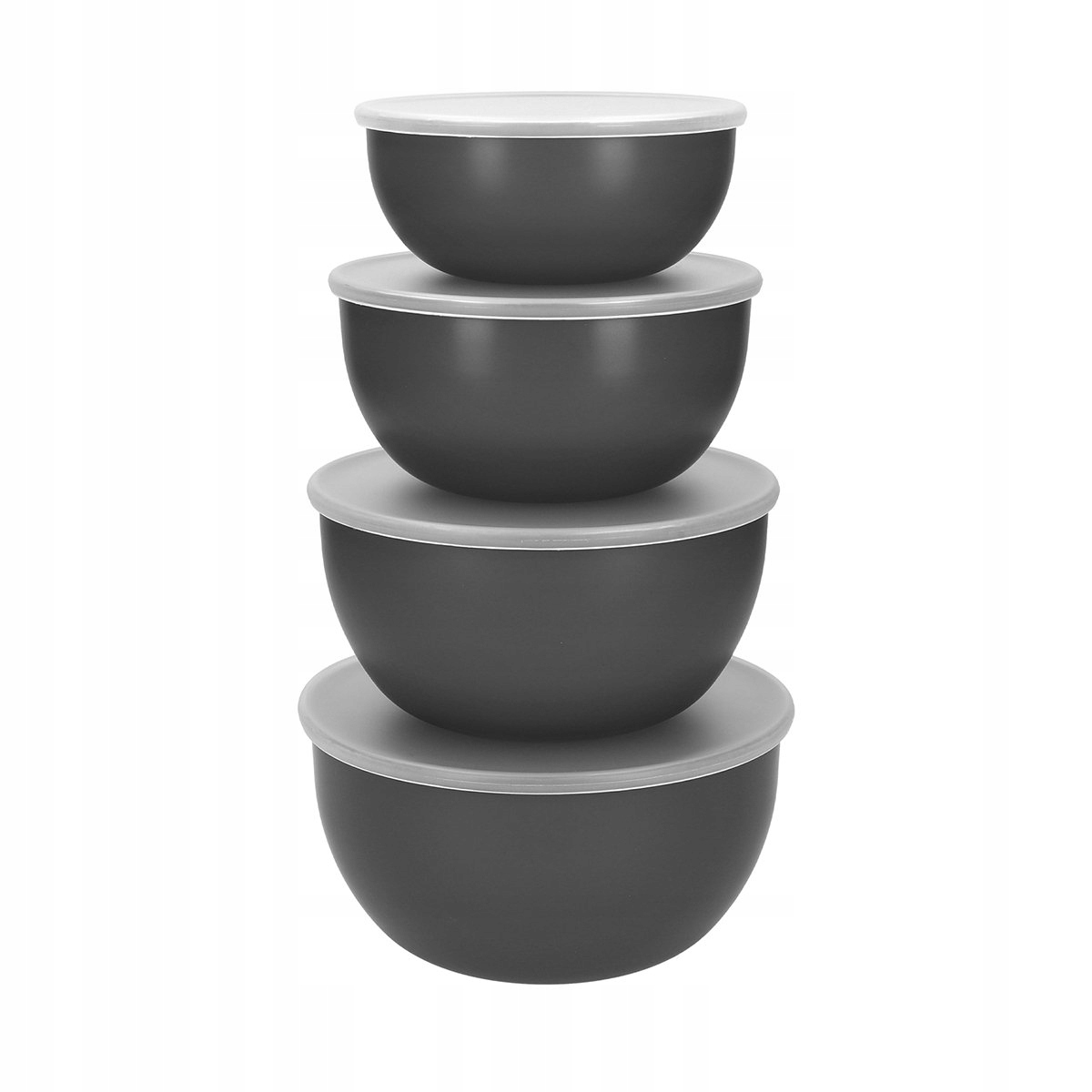 Misky Set 4ks s víkem pro skladování KitchenAid Šedé