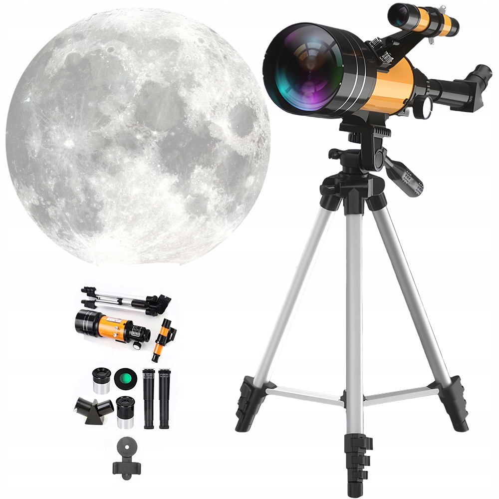 Teleskop Luneta Dalekohled Set stativ 300 mm Doplňky Dárek pro dítě