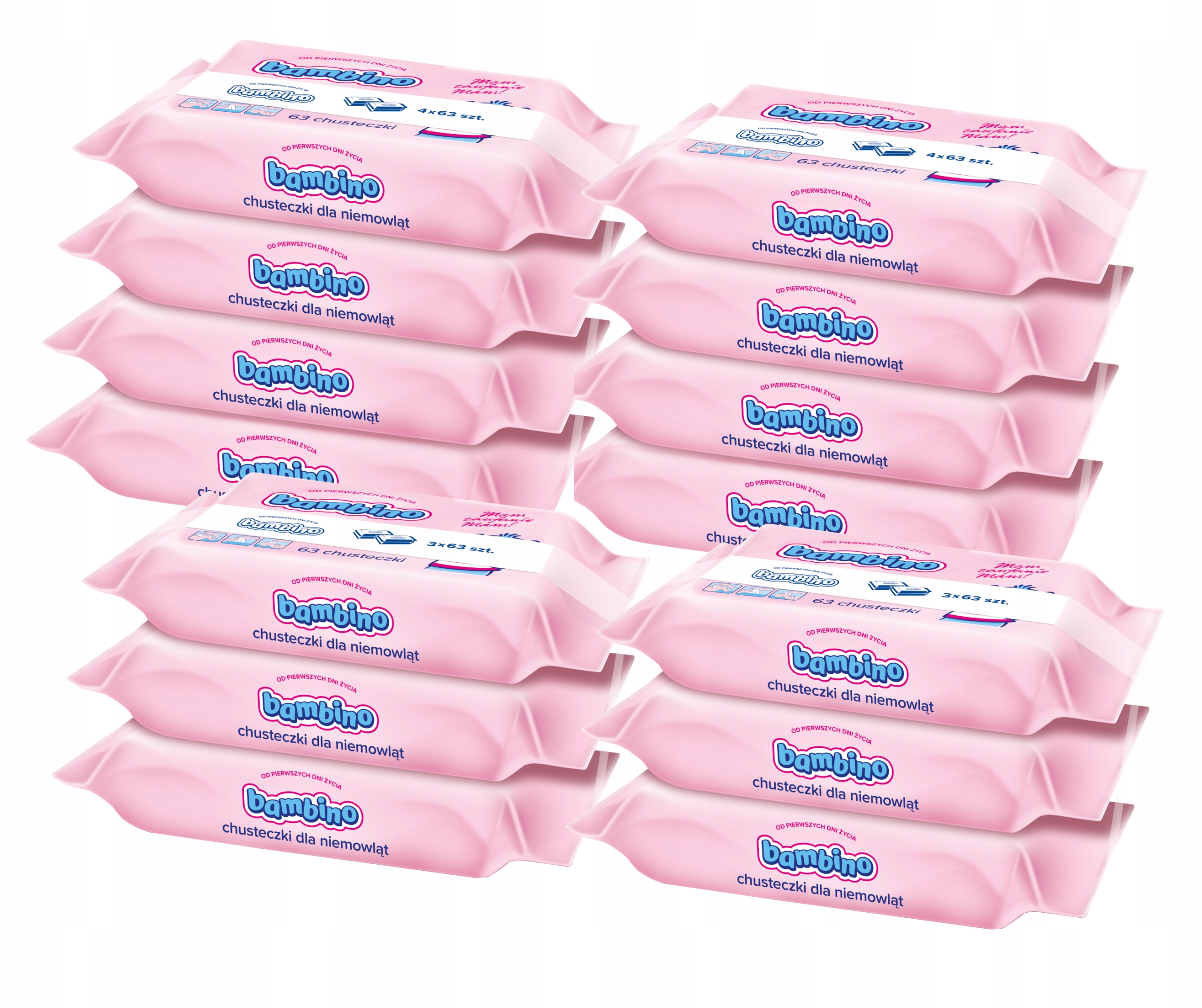 

Bambino chusteczki nawilżane dla dzieci, 14x63 szt