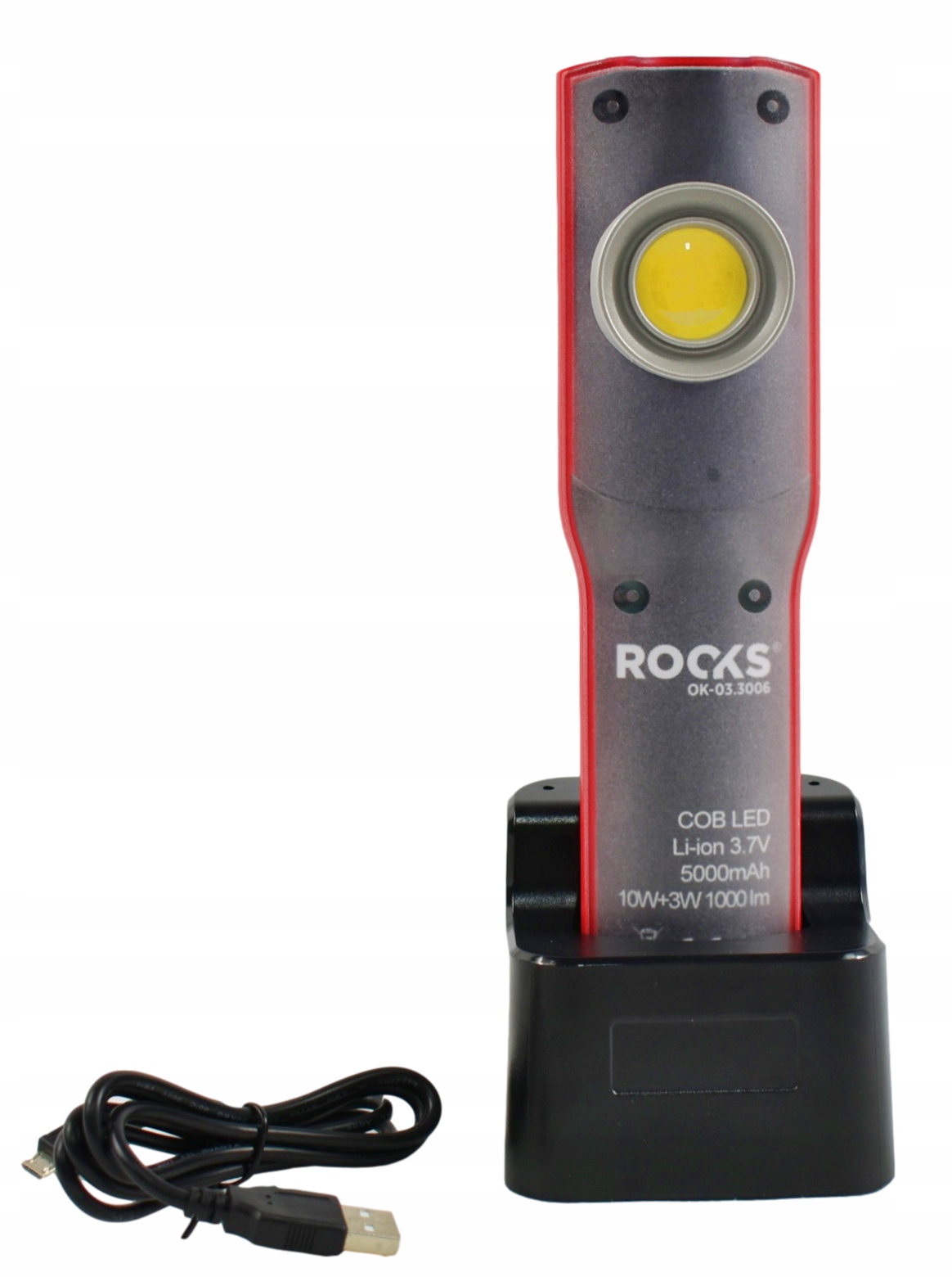 ROOKS LAMPKA WARSZTATOWA 1000LM COB LED 10 3W IP54 Producent code OK 03 3006