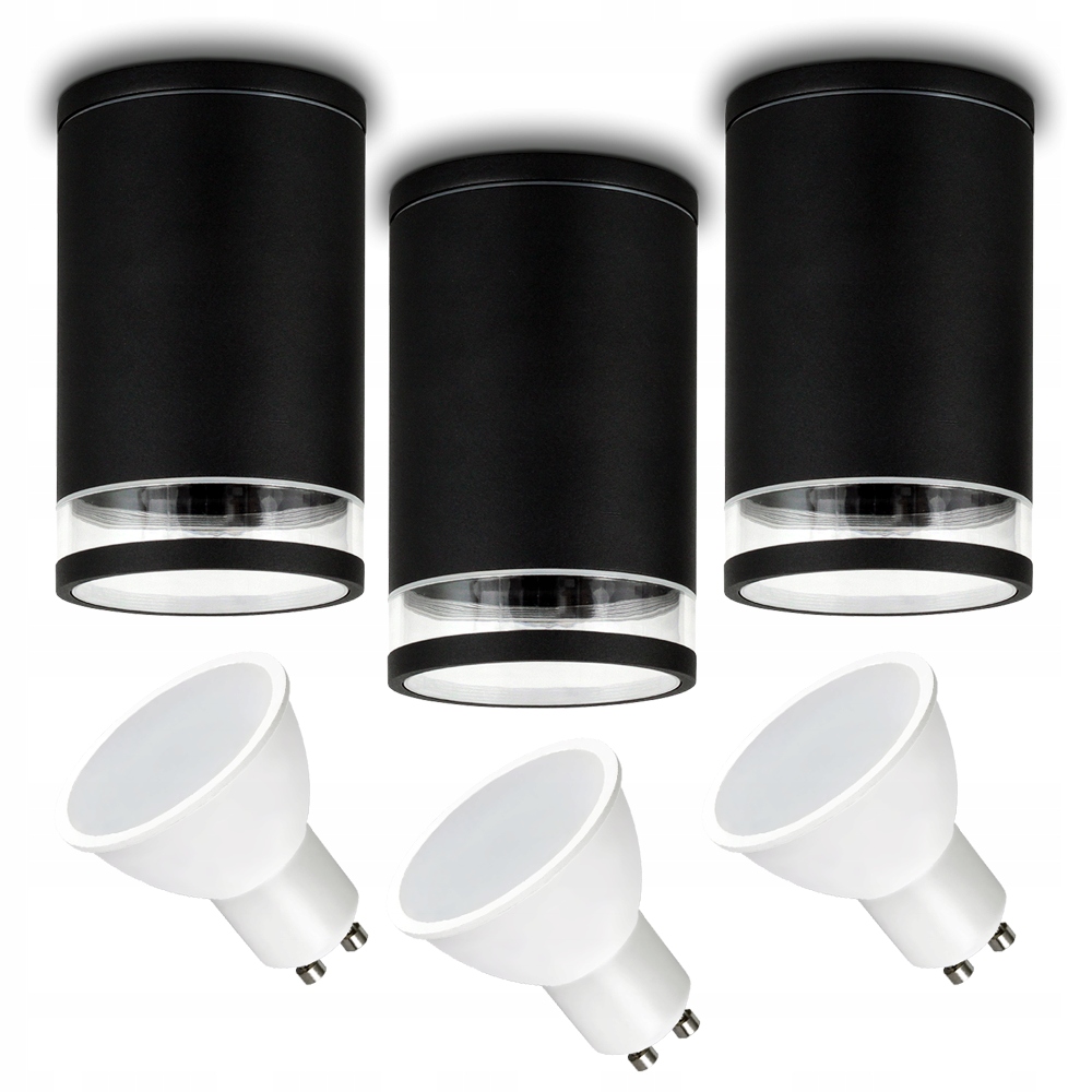 Velká Venkovní Stropní Nástěnná Trubka Do Koupelny Led GU10 7W, Neutrální