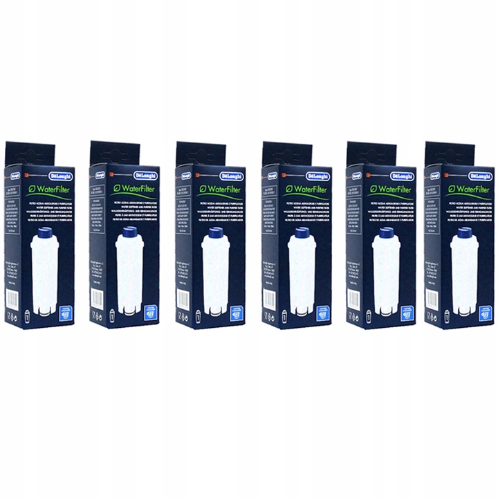 6x Filtr Delonghi do ekspresu SER3017 DLS C002