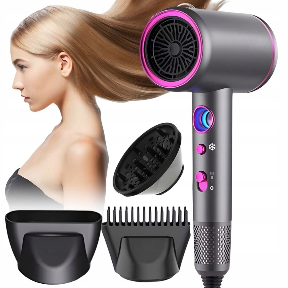 Vysoušeč Vlasů S Ionizací Difuzérem Malý, Silný, Lehký, Turistický, 2400 W