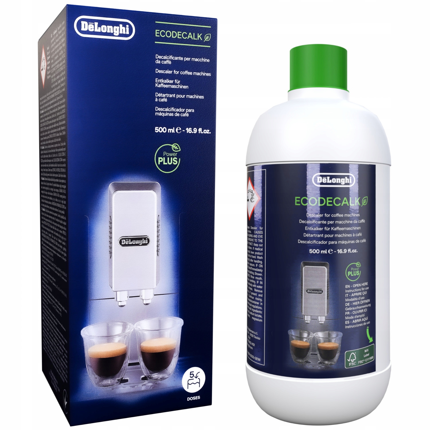Для удаления накипи для кофемашины Delonghi EcoDecalk 500 мл