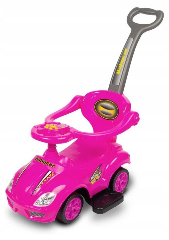 Jeździk Race Car 2w1 z dźwiękiem pink