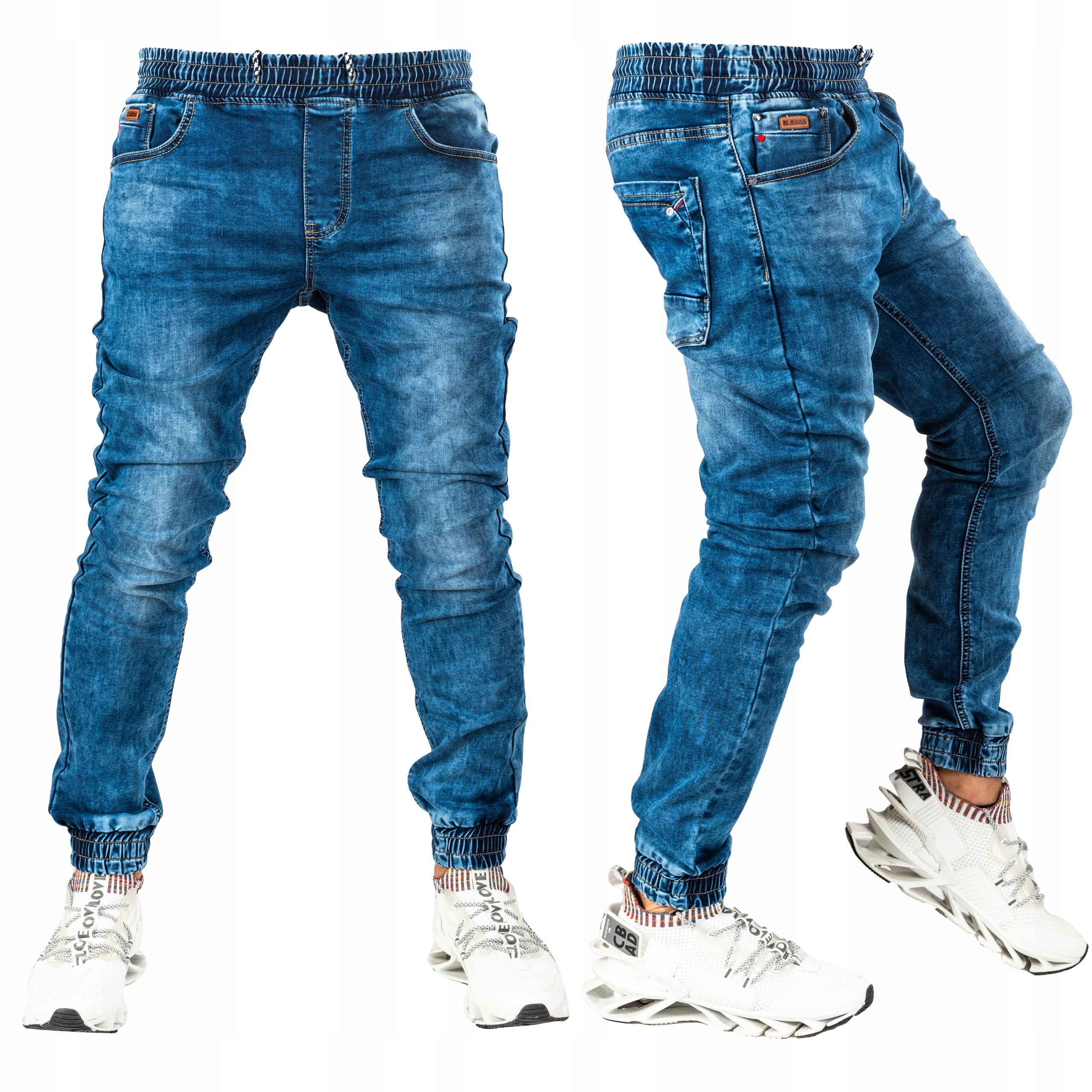 

Spodnie joggery jeansowe męskie Raffi r.38