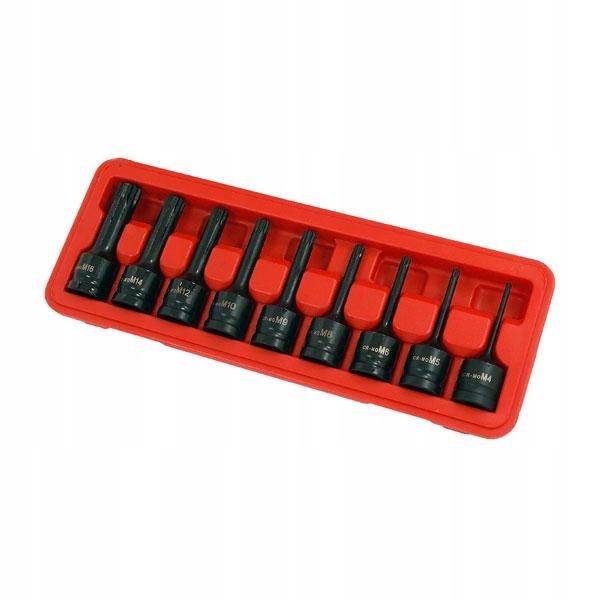

Kpl Kluczy Udarowych Spline Nasadki Udarowe M4-M16