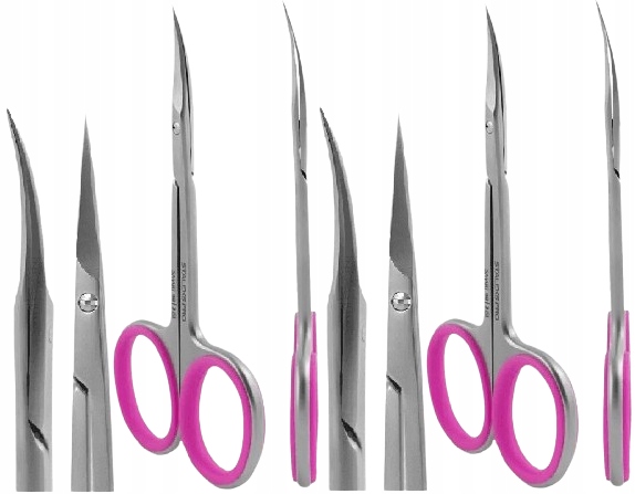 2 kusy Profesionální nůžky na kůži typu 3 Staleks Zakřivené čepele