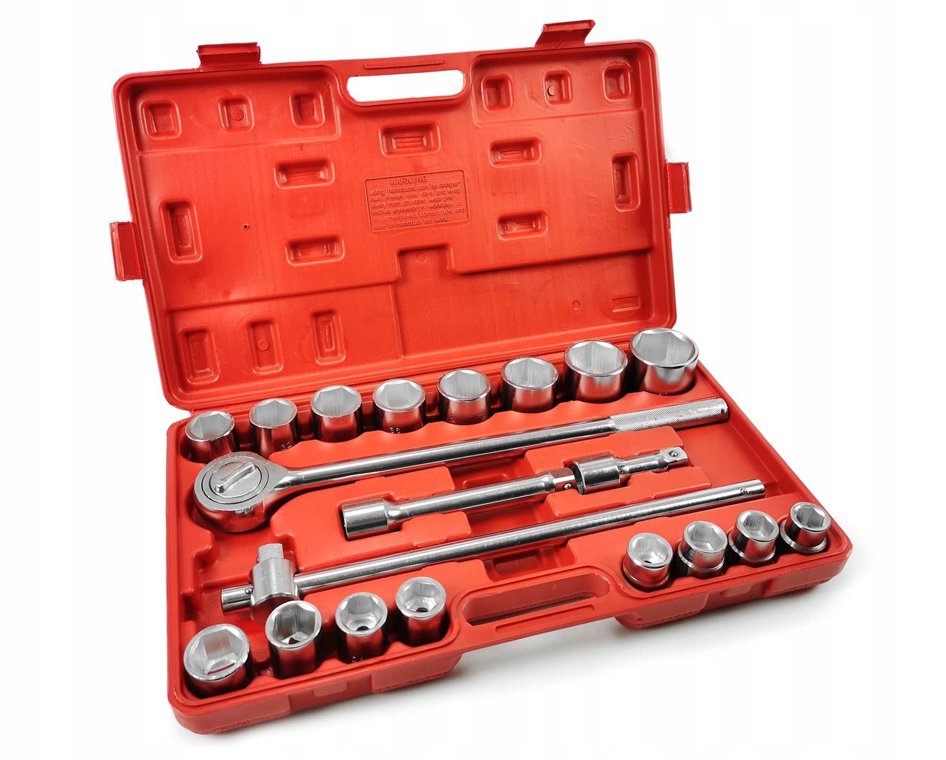 KLUCZE NASADOWE 21EL. 3/4 DUŻE NASADKI ZESTAW TIR BUS Ciągnik 6 kątne