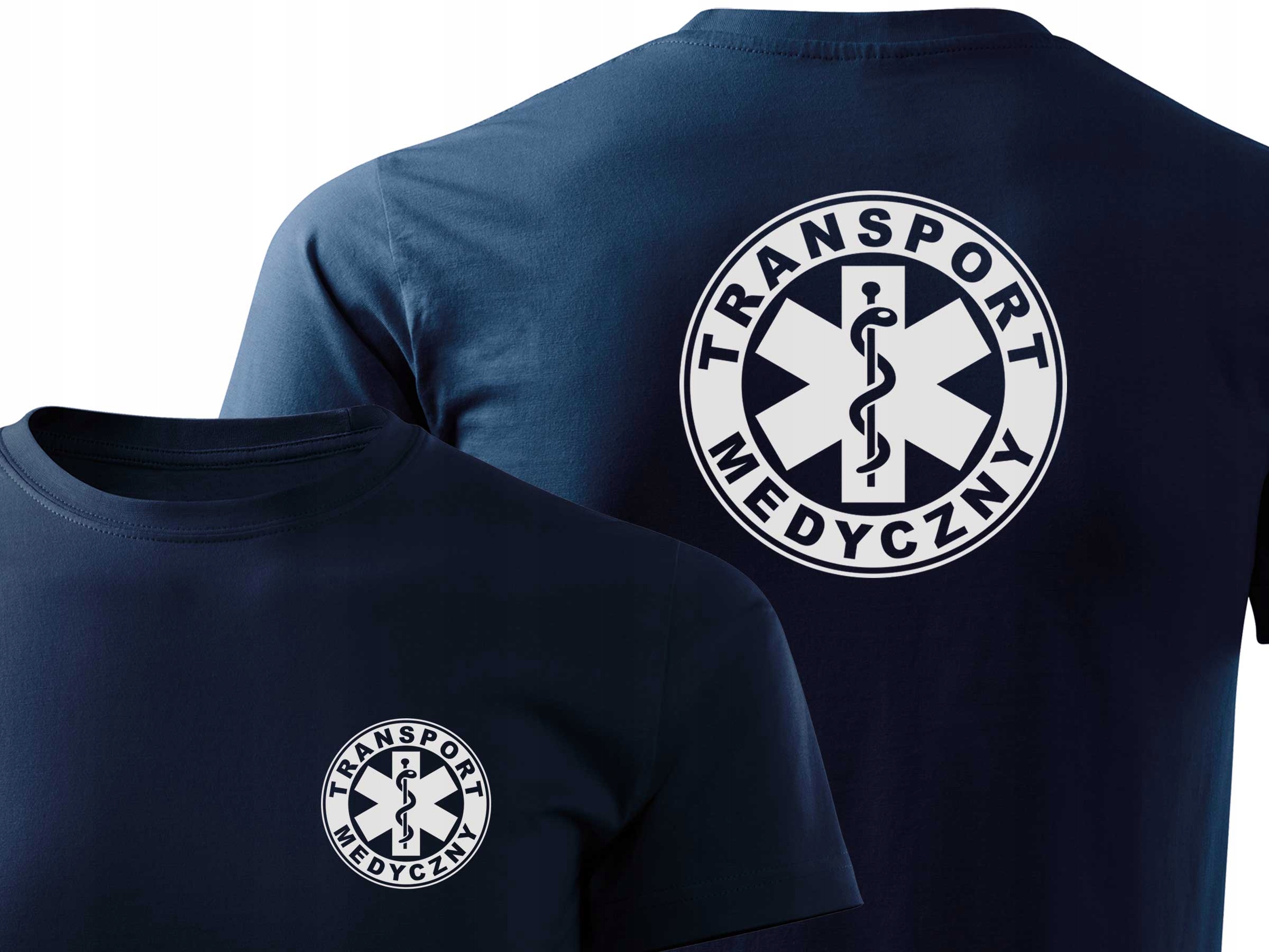 

Koszulka T-shirt Transport Medyczny z Eskulapem