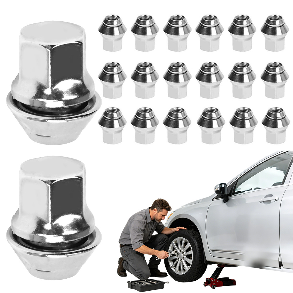 Matice Na Ráfky Kol Aluminium Pro Ford 20 Ks M12 X 1,5 19mm