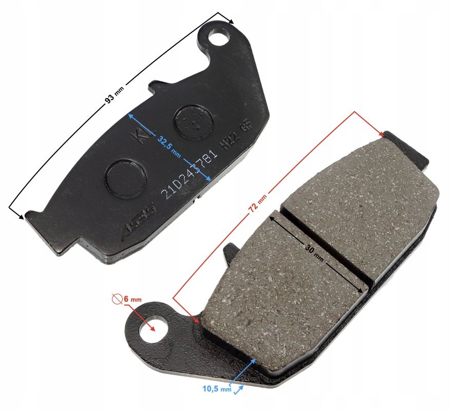 KLOCKI HAMULCOWE TYŁ VOGE 300R/300AC