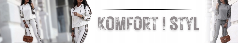 MODNY KOMPLET DRESOWY Z LAMPASAMI SZARY L Kolor szary