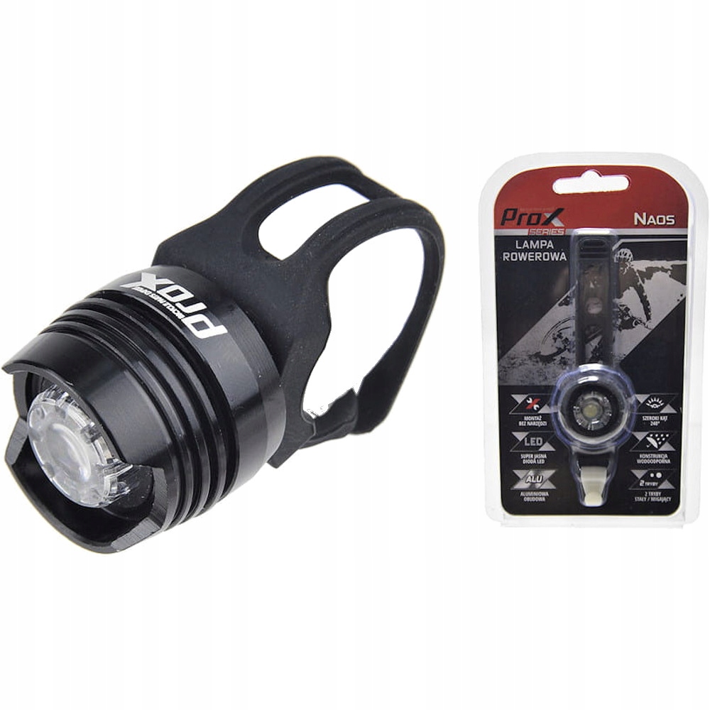 OŚWIETLENIE ROWEROWE LAMPKA PRZEDNIA PROX NAOS 30lm BATERIA MAŁA LEKKA