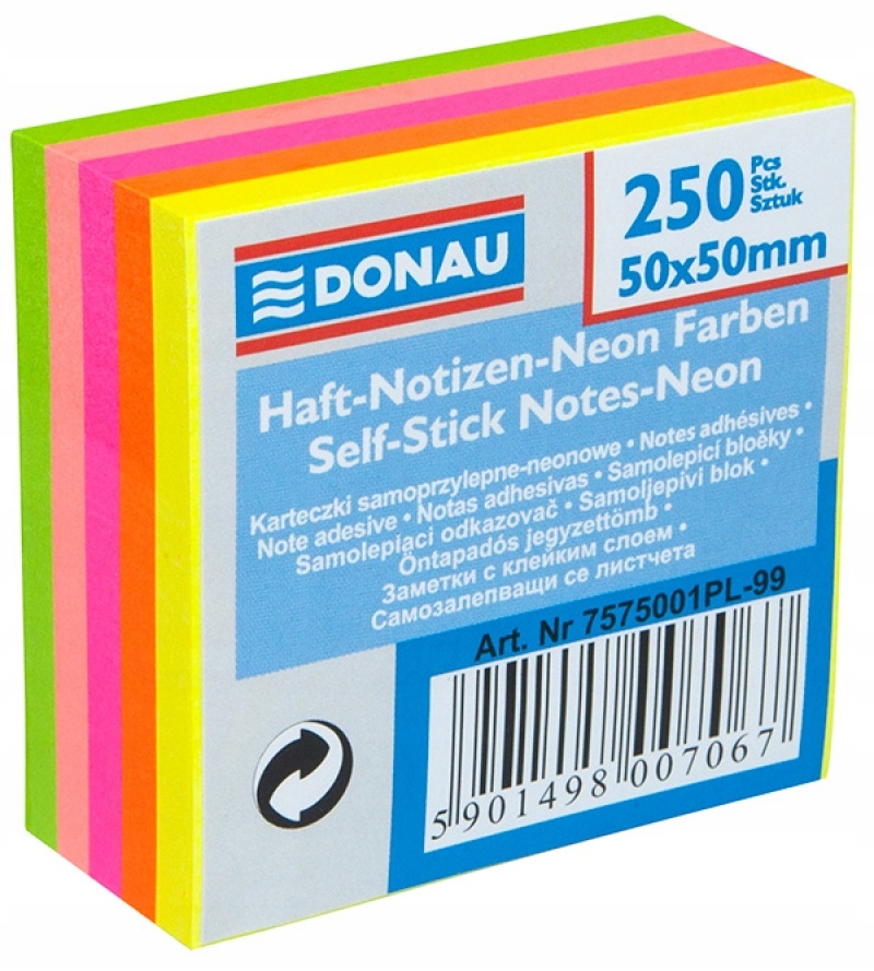 

Notes Samoprzylepny Donau 50x50mm 250k