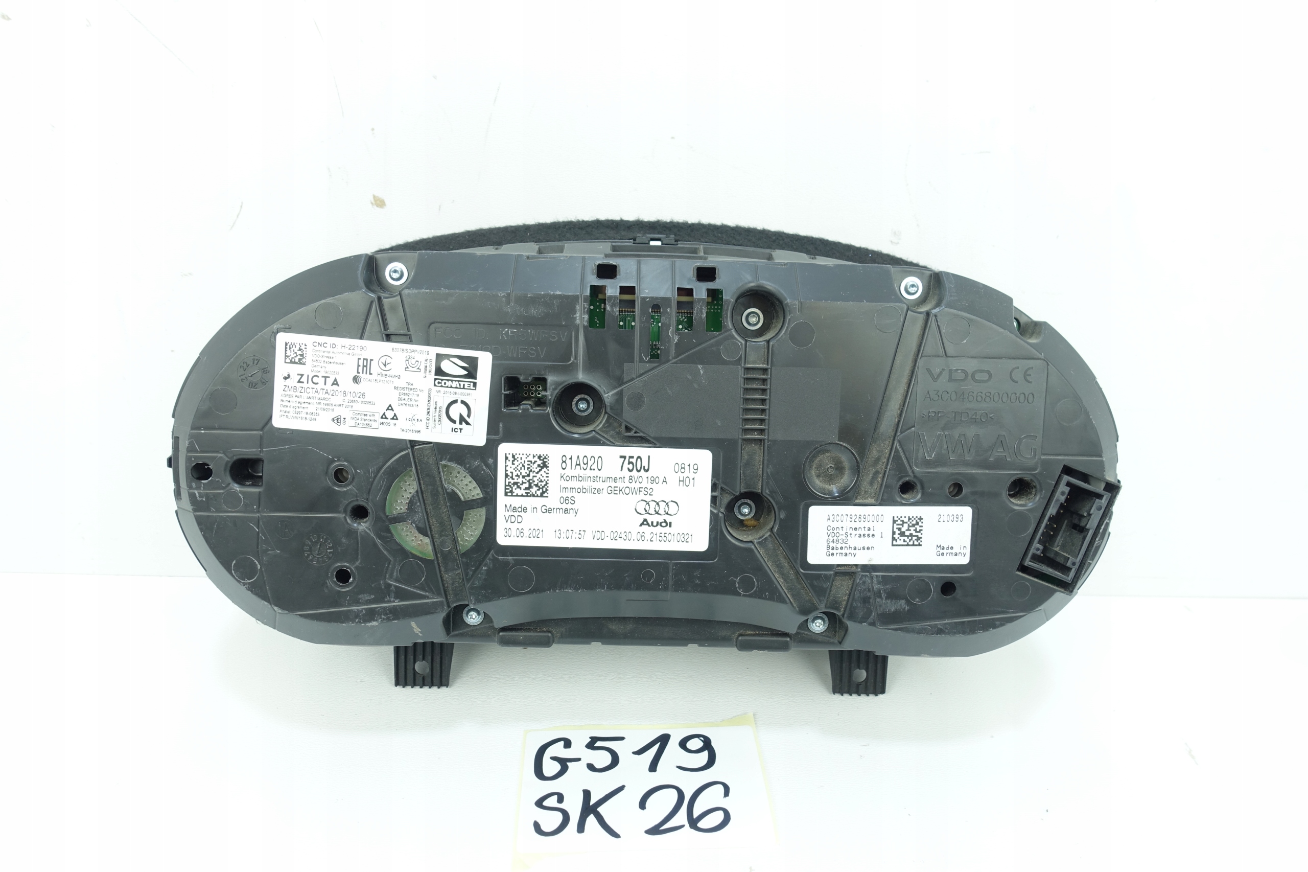 AUDI Q2 81A 2016- dials dials 81A920750J
