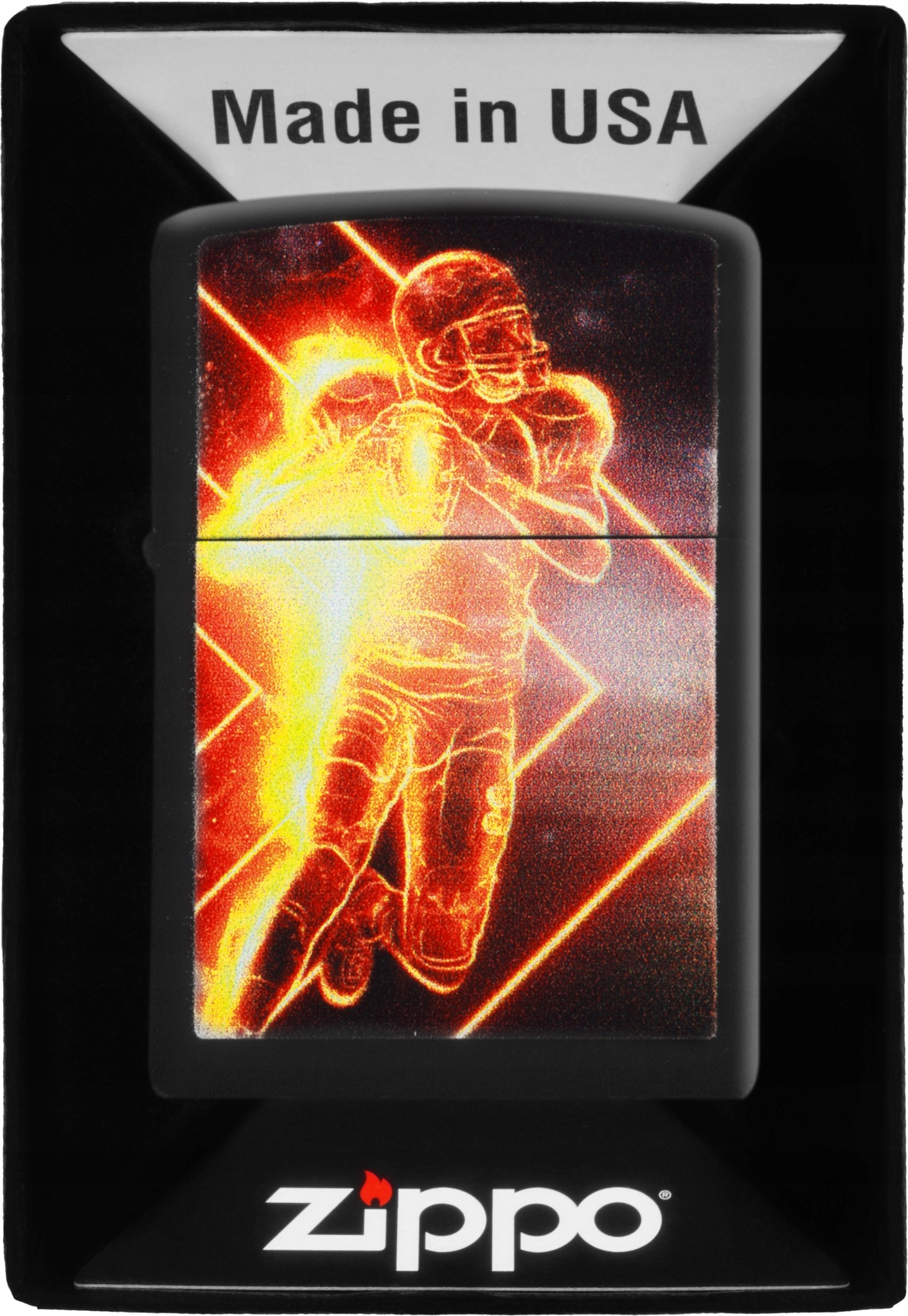 Zapalovač Zippo Football Player Design 60007286 Větruodolný benzínový