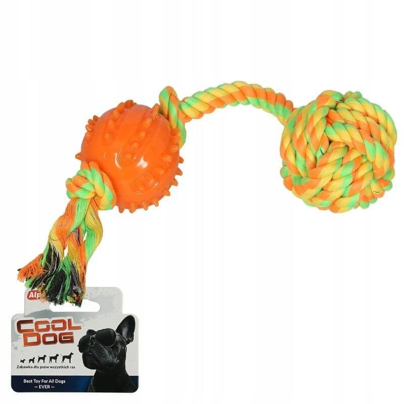 

Alpet Szarpak Zabawka dla psa Duo Ball 32cm neon