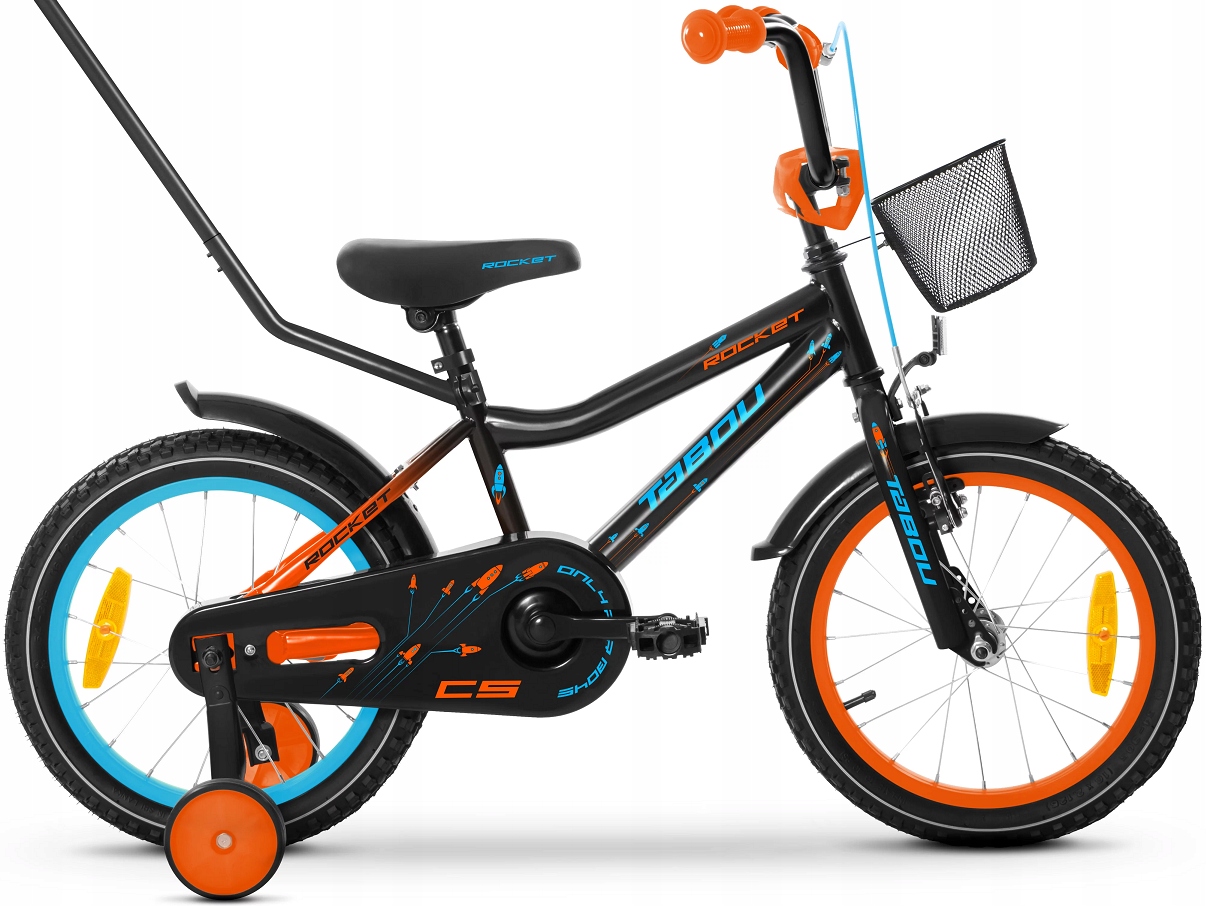 Rower dziecięcy Tabou Rocket Cs 18" Alu black orange