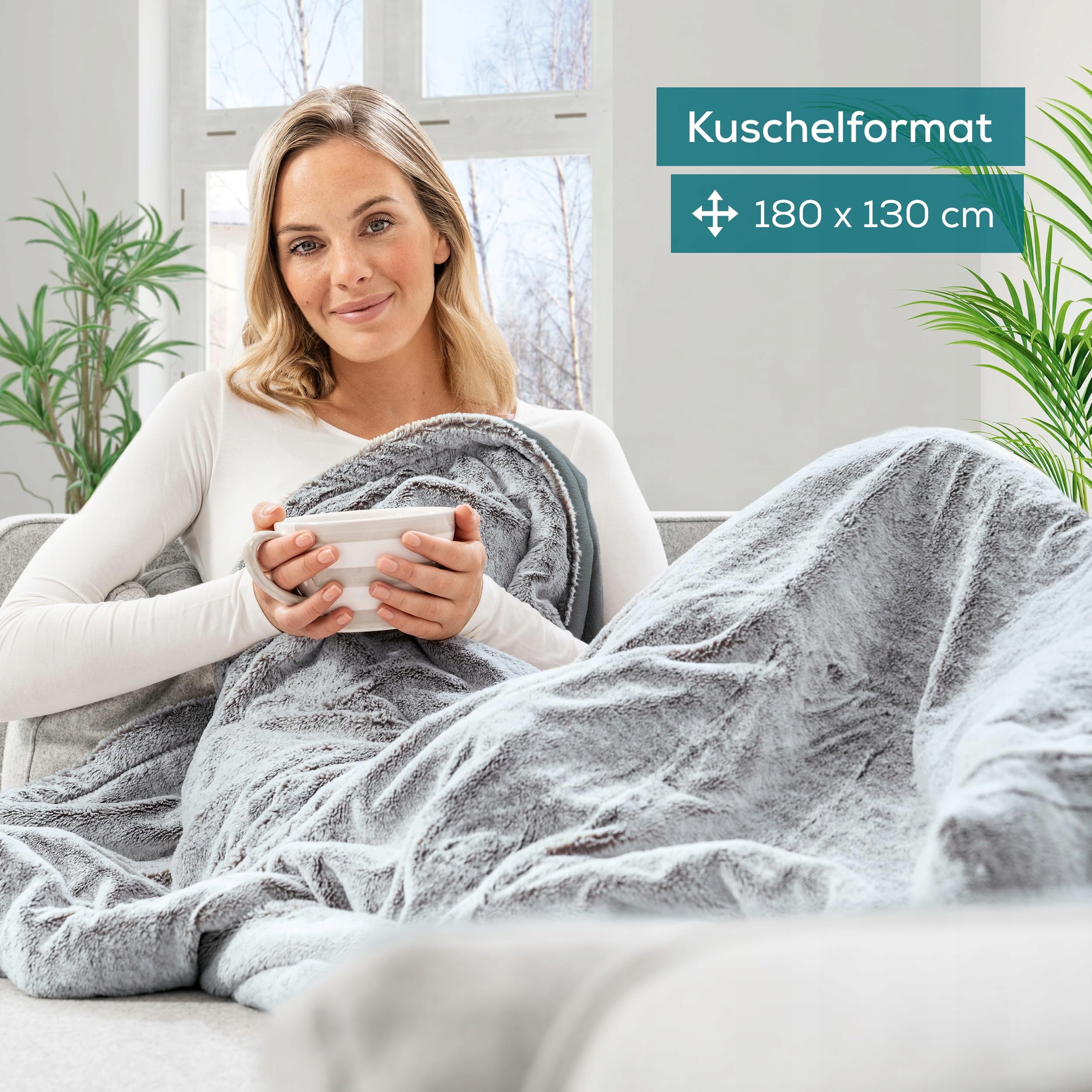 BEURER HD 75 Koc Elektryczny Z Recyklingu 6 Temperatur 180x130 cm — miniatura 2