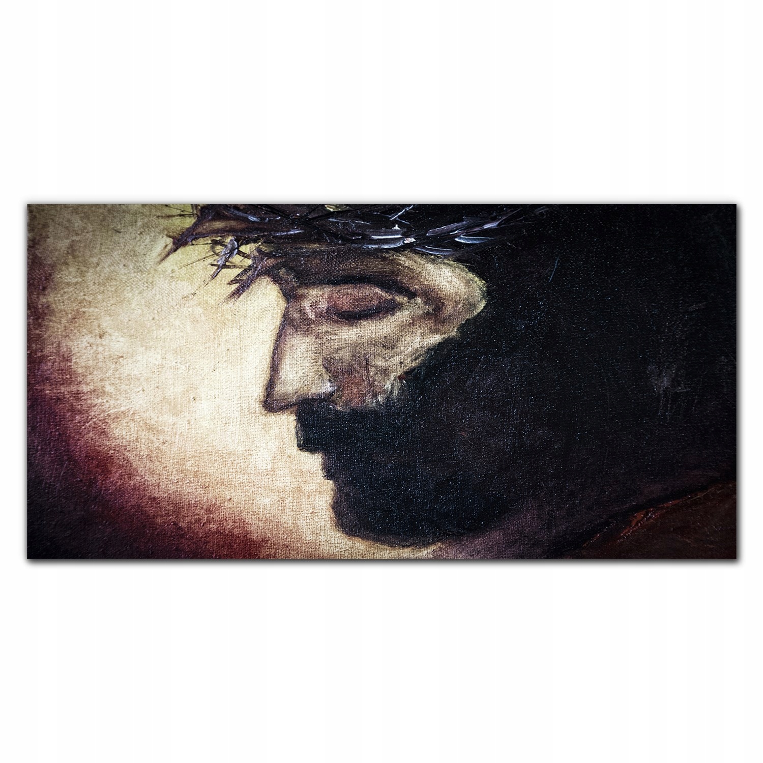 Fotoobraz na ráme Ježiš v korune 140x70