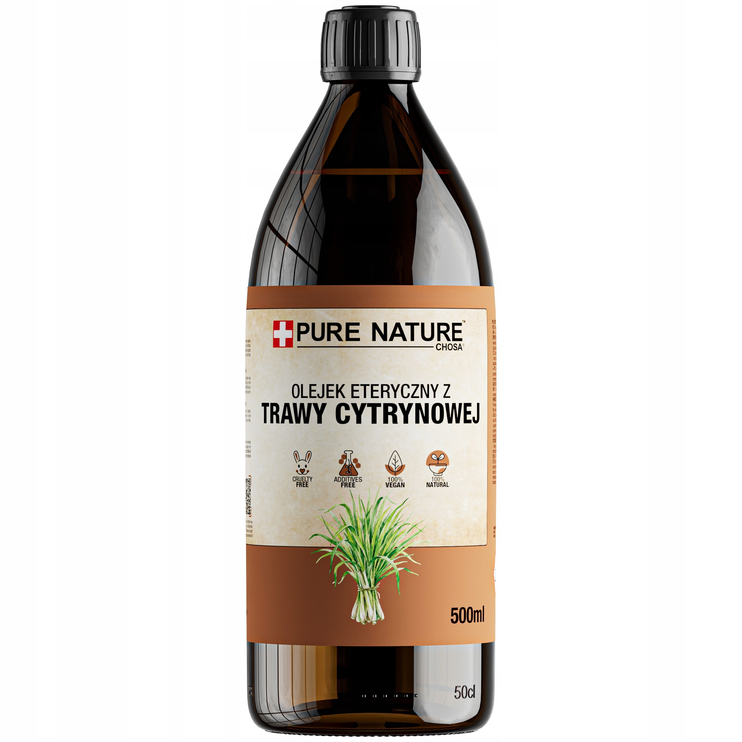 Olejek Z Trawy Cytrynowej Eteryczny Naturalny Bez Dodatków 500ml 0,5L
