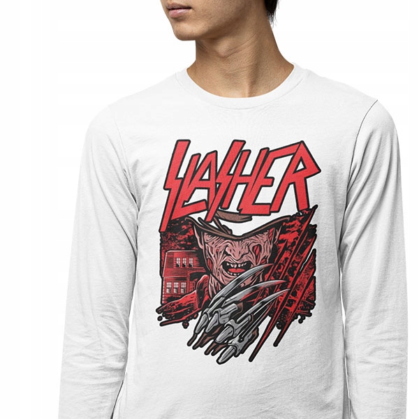 LONGSLEEVE HORROR/ROCK SLASHER Rozmiar M